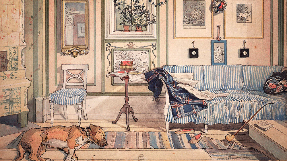 M&aring;lning av Carl Larsson.