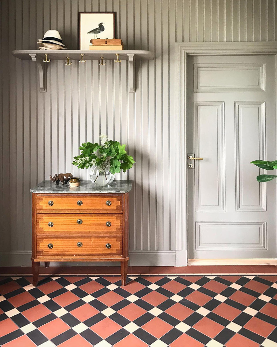 Klinkergolv i m&ouml;nstret Edinburgh