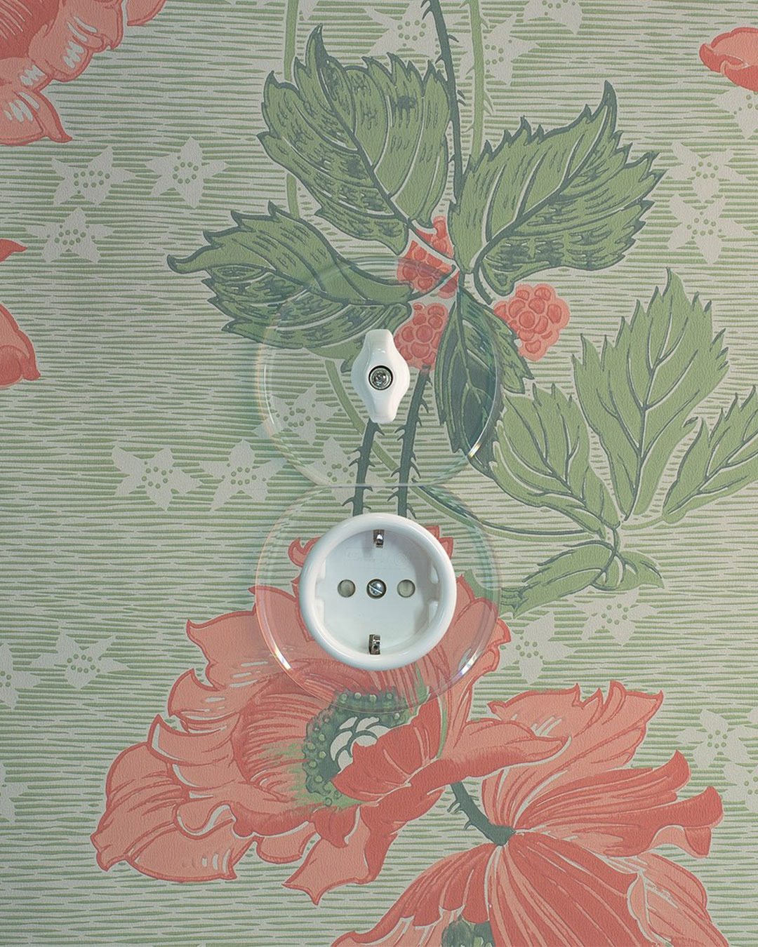 Str&ouml;mbrytare och uttag med glasring